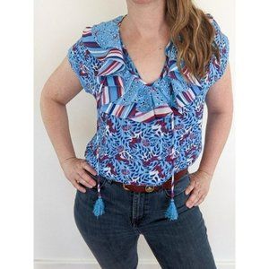 Vintage Diane Freis bloe